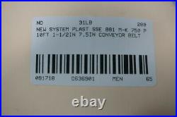 System Plast SSE 881 M-K 750 P Conveyor Belt 10ft X 7.5in