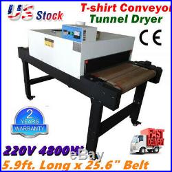 T-shirt Screen Printing Conveyor Tunnel Dryer 5.9ft Long x 25.6 Belt Screen