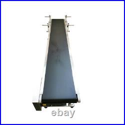 TECHTONGDA 110V 82.611.8 PVC Belt Conveyor with Double Guardrails