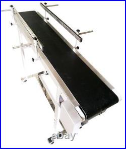 TECHTONGDA 82.6Lx15.7W PVC Flat Conveyor Belt System for Industrial Transport