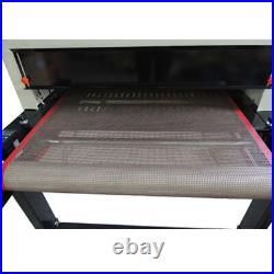 US 220V T-shirt Conveyor Tunnel Dryer 5.9ft Longx25.6'' Belt for Screen Printing