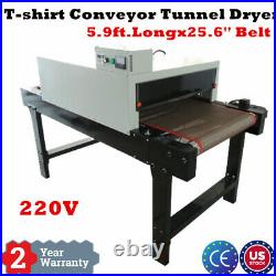 US T-shirt Conveyor Tunnel Dryer 5.9ft Long x 25.6'' Belt for Screen Printing