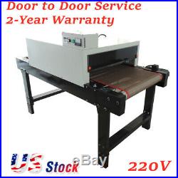 USA 4800W T-shirt Silk Screen Printing Conveyor Tunnel Dryer 25.6 x 39 Belt