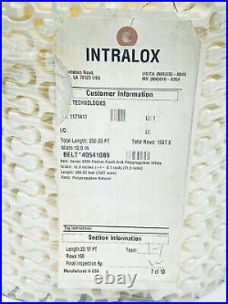 Unused Intralox 1171411 Polypropylene Conveyor Belt 40541089 12 X 200ft