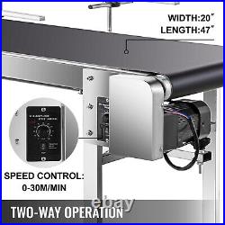 VEVOR Belt Conveyor PVC Conveyor Belt 47''x20'' Industrial Motorized Conveyor