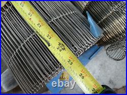 Wire Conveyor Belt, Stainless Steel, 25in x 25ft, Flat Flex, Food Grade