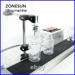 ZONESUN Automatic Electrical Conveyor Belt Single Head Liquid Filler Can Sense