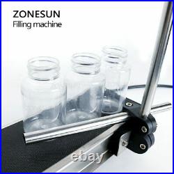 ZONESUN Automatic Electrical Conveyor Belt Single Head Liquid Filler Can Sense