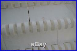 (qty Of 12)habasit Plastic Mod Conv Belt Flat Top Polyprpylene White 10'x20